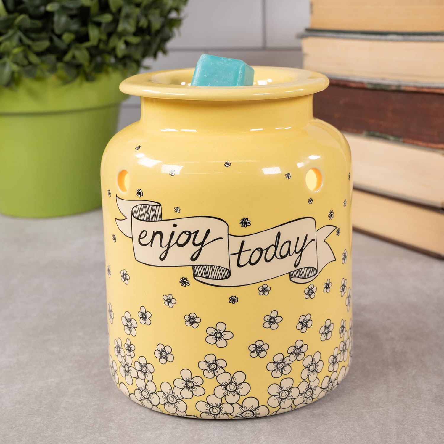 ScentSationals Enjoy Today Yellow Scented Wax Warmer Wayfair