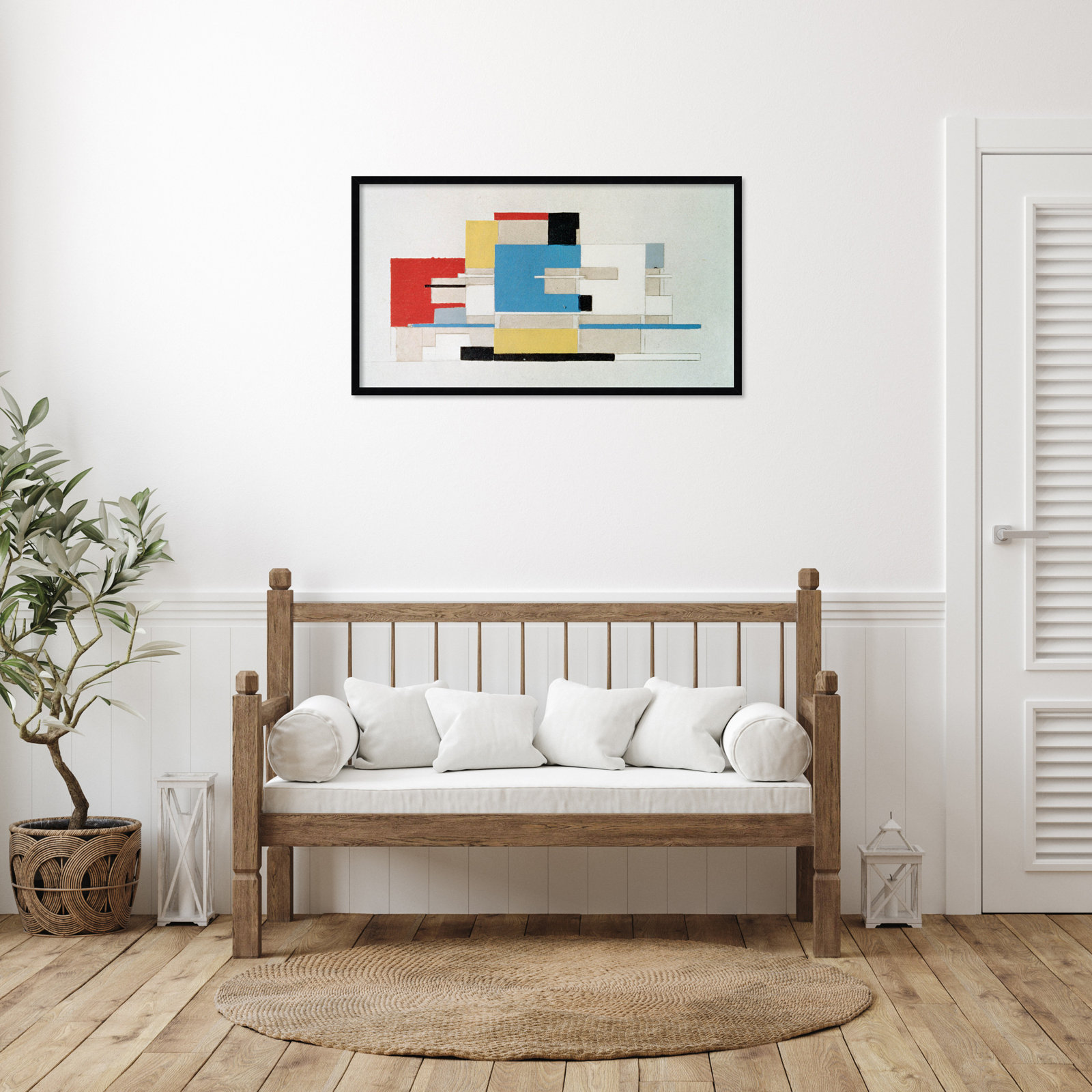 Colour Study For Architecture by Theo Van Doesburg, Black, 23" H x 41" W