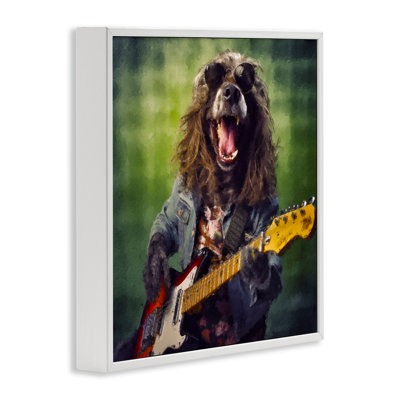 Musician Mutt Halen Framed Giclee, design by Sean Parnell