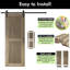 Portes de grange à rayures verticales non assemblées et finies 36 po x 80 po Homquer Classic Grey Classic-123260829