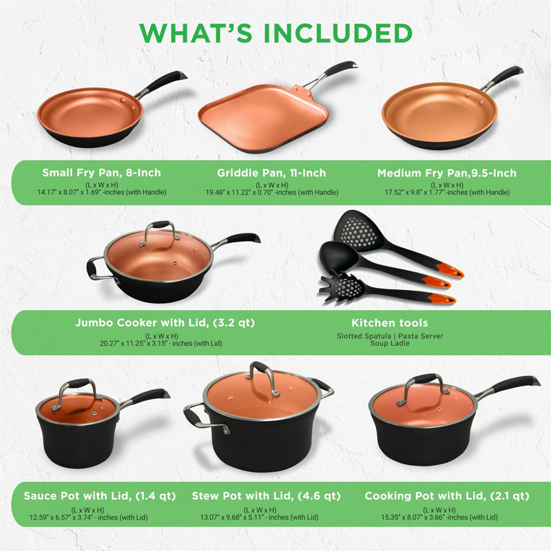 14 - Piece Stainless Steel Cookware Set
