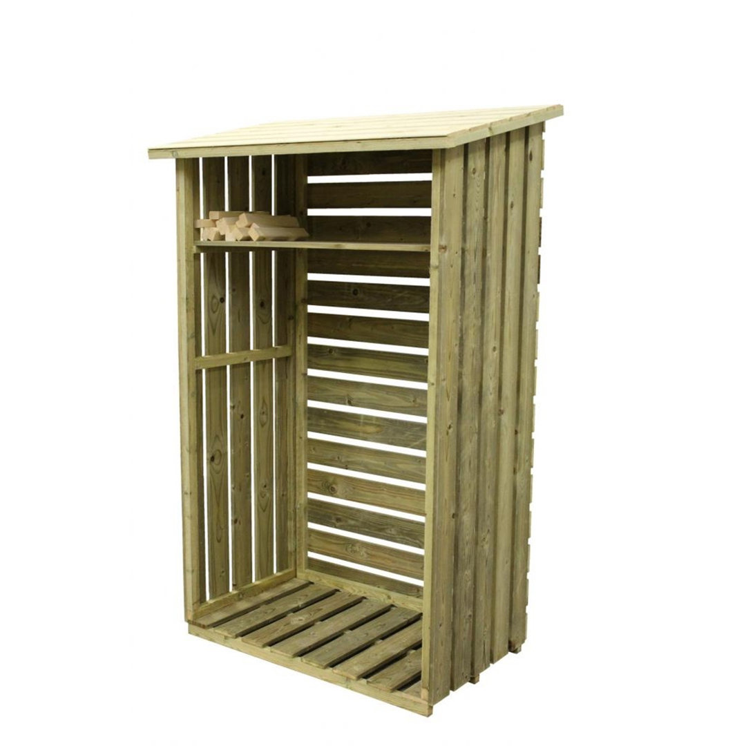 Armutalan 4 x 2 Pressure Treated Tongue And Groove Tall Log Store