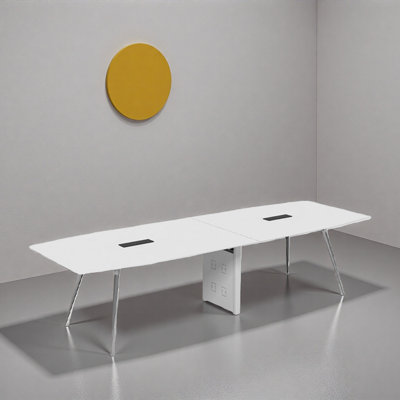 Table de formation moderne blanche