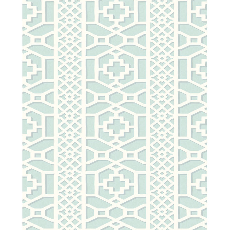 Papier peint treillis Zanzibar, Menthe d'hiver