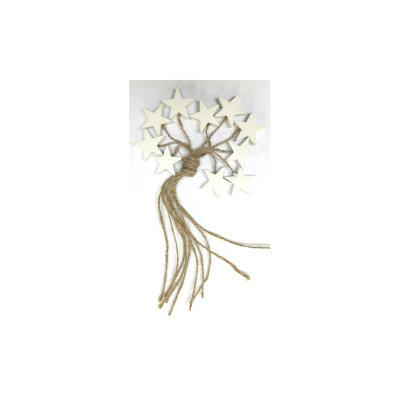 Figurine suspendue petite étoile en bois