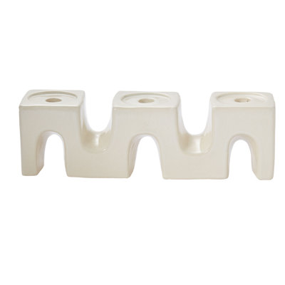 Trestle Candleholder 14.75"x 3.75"x 4.25"