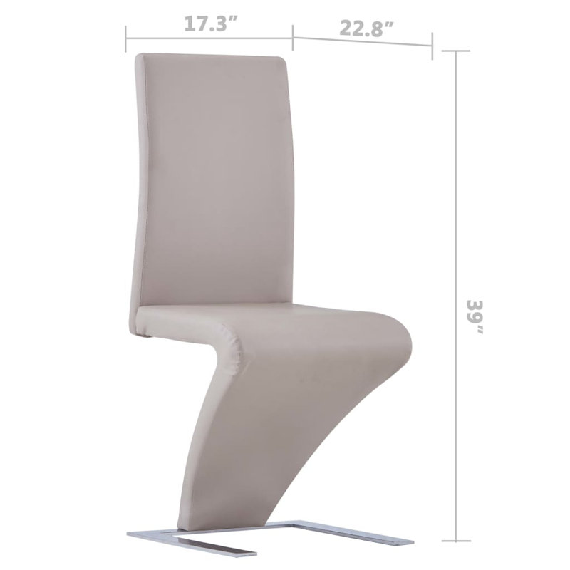 Chaise parsons Alduina, Cappuccino