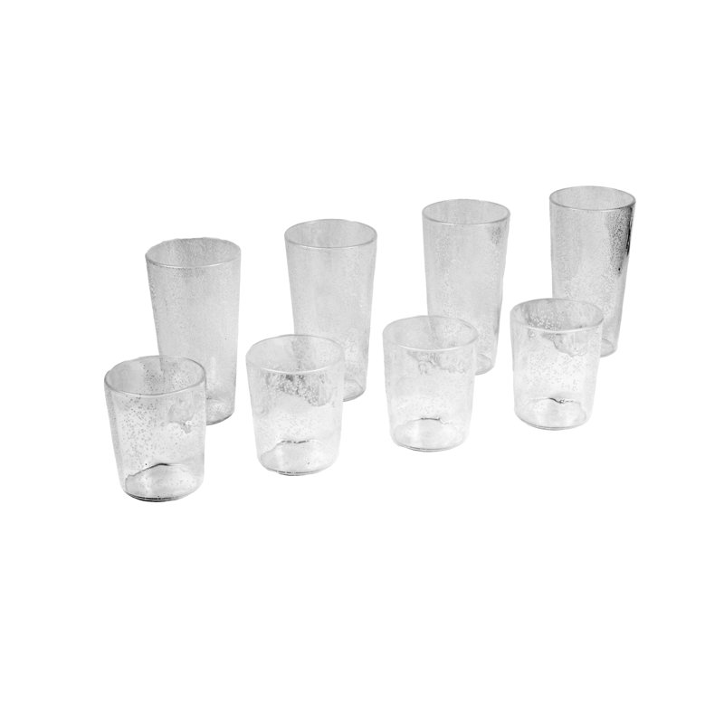 Jerika 17oz. Acrylic Drinking Glass Set, Clear