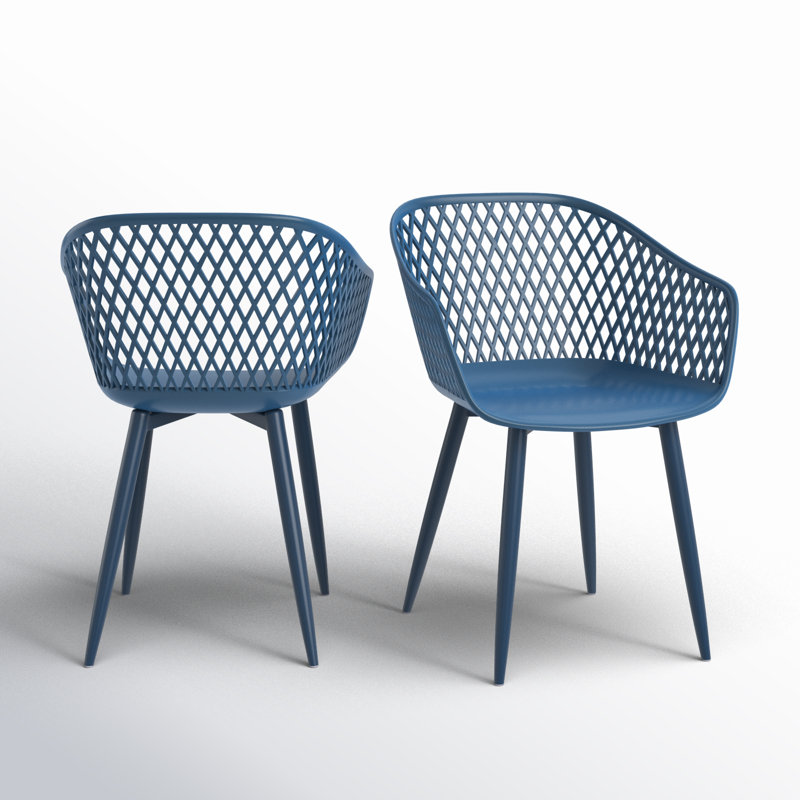 Piazza Patio Dining Chair, Blue