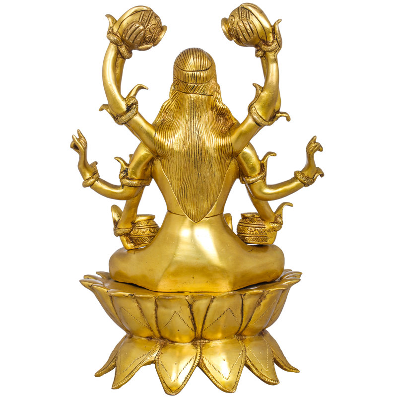 Figurine Ashtabhujadhari, Jaune