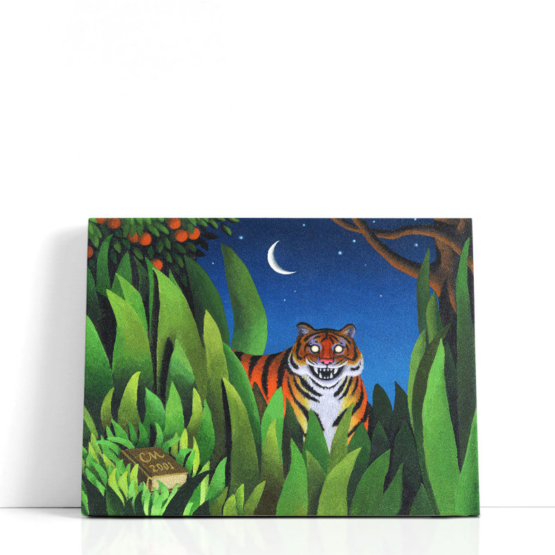 Tiger Tyger - reproduction d'art sur toile, H 16 po x l 20 po