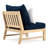 Paulet Acacia Outdoor Armless Lounge Chair , Sunbrella® Cushions Included-865579065