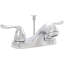 FlowCurve 4 in. Centerset 2-Handle Low-Arc Bathroom Faucet with Pop-Up Drain in Polished Chrome