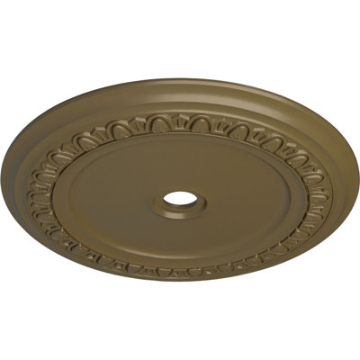 Médaillon de plafond Endurathane Classic, DO 44 1/2 po x P 4 po x P 4 po (convient aux auvents jusqu'à 8 1/4 po), pot peint au fini craquelé peint à la main
