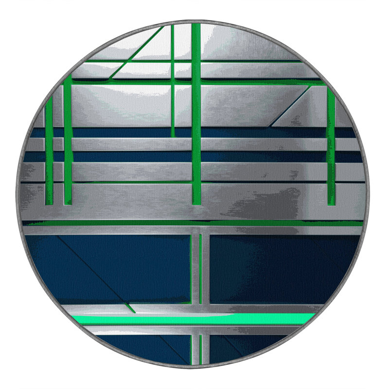Infinity Circuit Rug, Round 6'
