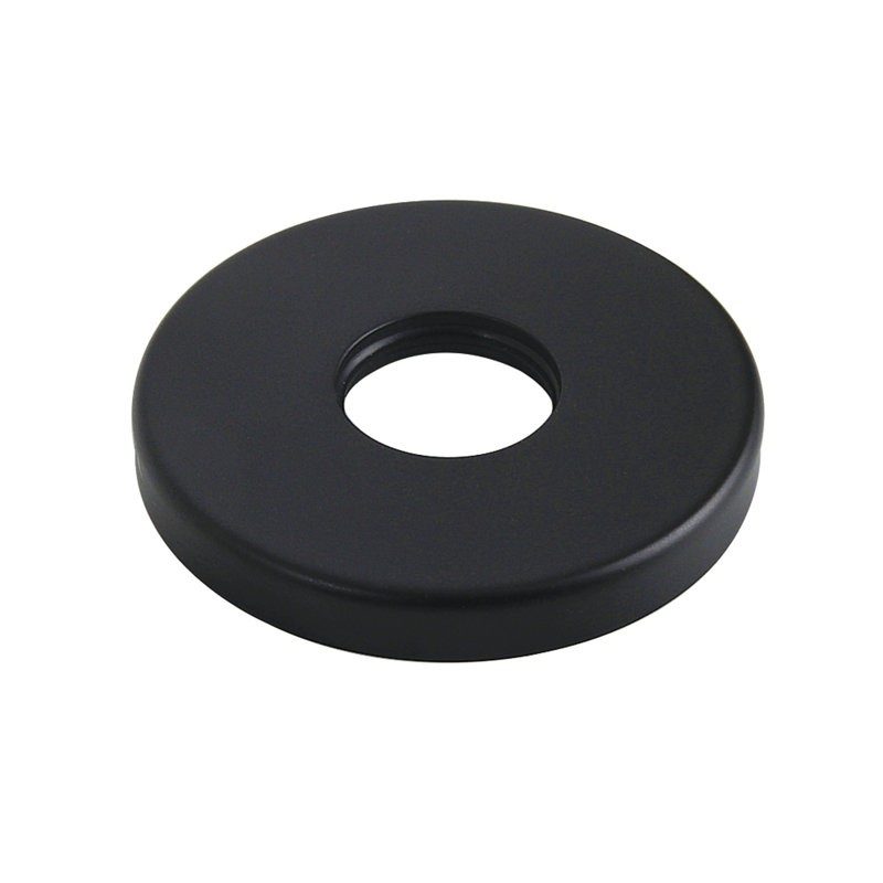 Kingston Brass Round Shower Arm Flange, Matte Black