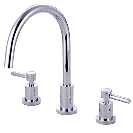 South Beach Double Handle Widespread Kitchen Faucet