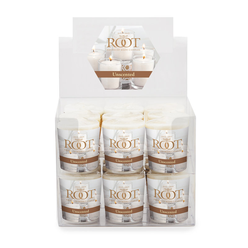 18 Piece Unscented Votive Candle Set