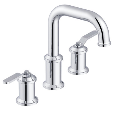 Kinzie 8 in. Widespread 2-Handle Bathroom Faucet with Metal Touch Down Drain
