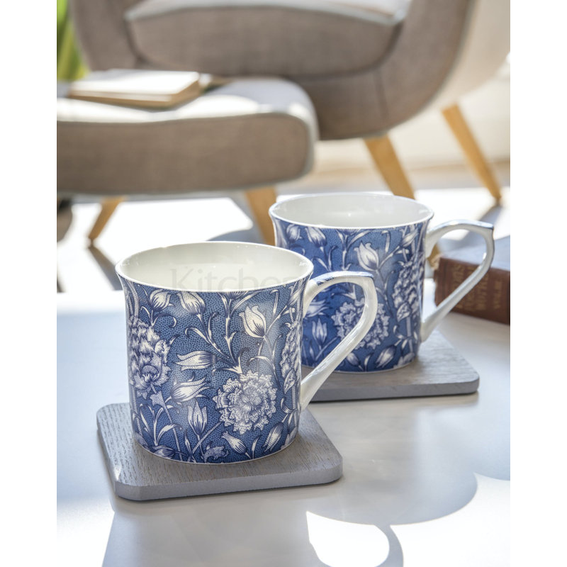 Wild Tulip Bone China Coffee Mug