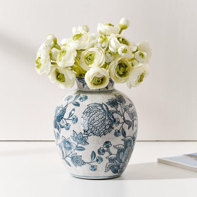 Ceramic Chinese Style Flower Vase