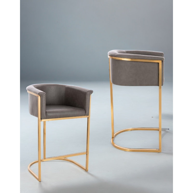 Tabouret de comptoir 26 po, Gris