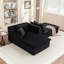 Canapé-lit rembourré avec coussin et coussins moelleux-346023552