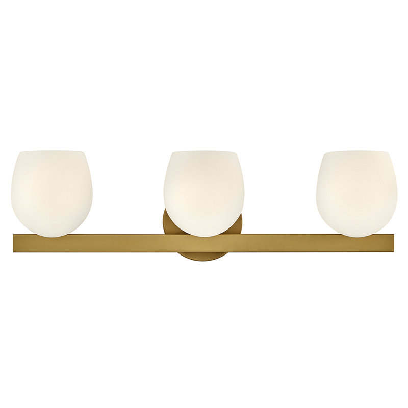 Mae 3 - Light Vanity Light, Lacquered Brass