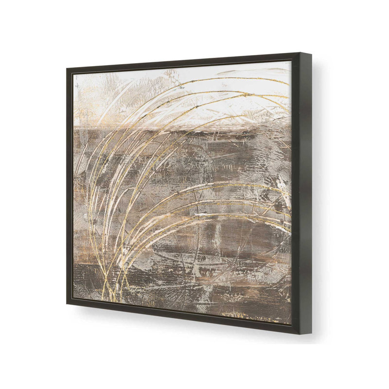 Cercles de lumière II, Encadrement ouvert, noir satiné, H 17,5 po x l 17,5 po