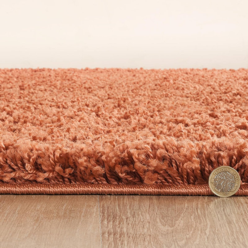 Area Rug, Terracotta, 120 x 120 cm