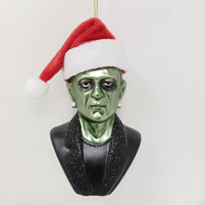 Ornement de Noël en verre Frankenstein Santa