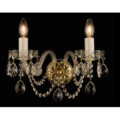 Lampe murale bougie 2 lumières Klimek