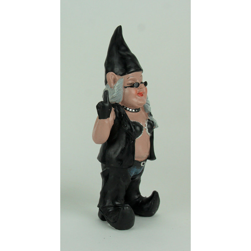 Statue gnome gnofun the naughty biker