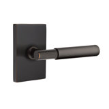 Myles Flat Passage (Hall & Closet) Door Lever with Rectangle Rosette