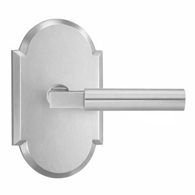 Levier de passage Bravura 845-G2 sur rosette arquée en nickel satiné