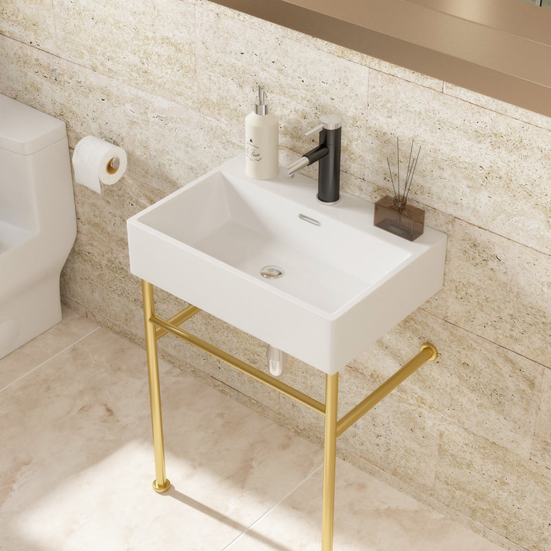 Bathroom Console Sink With Overflow