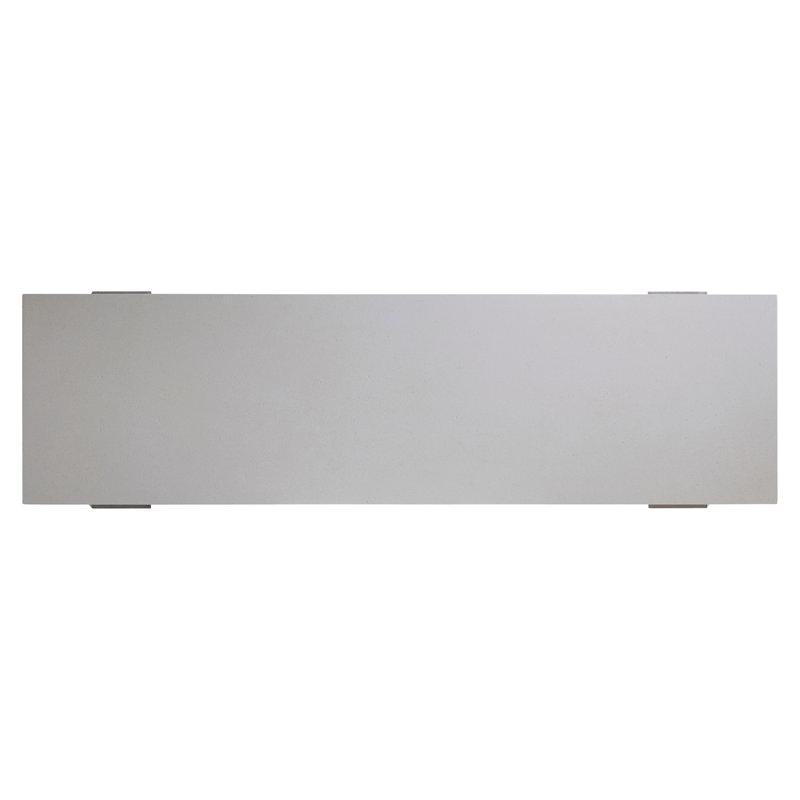Quarry Faux Stone & Gris Pine 68'' Modern Console Table with Storage