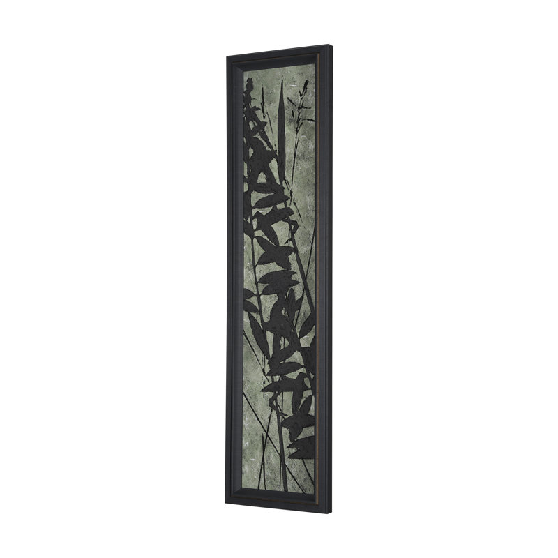 Reproduction d'art texturé encadré gravé à la main Silouette I a, Etched Silouette VI