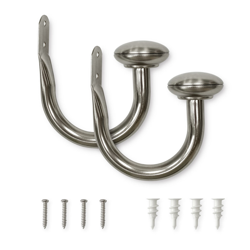 Holdback Gunmetal 2-pack, Brushed Nickel 