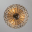 Vintage Roman-Inspired 3-Light Umbrella Crystal Flush Mount Ceiling Light 