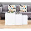 Beula 3 - Piece Stackable Living Room Center Table Nesting Table Set With Tempered Glass Top-754316219