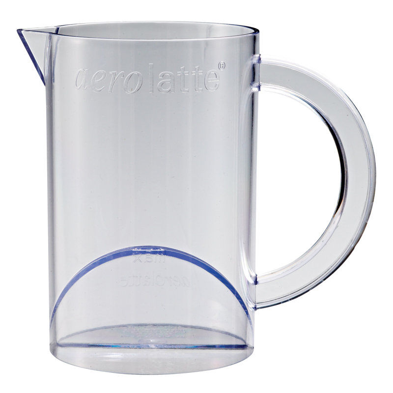 Clear BPA-Free Plastic Microwave Milk Frothing Jug with Handle
