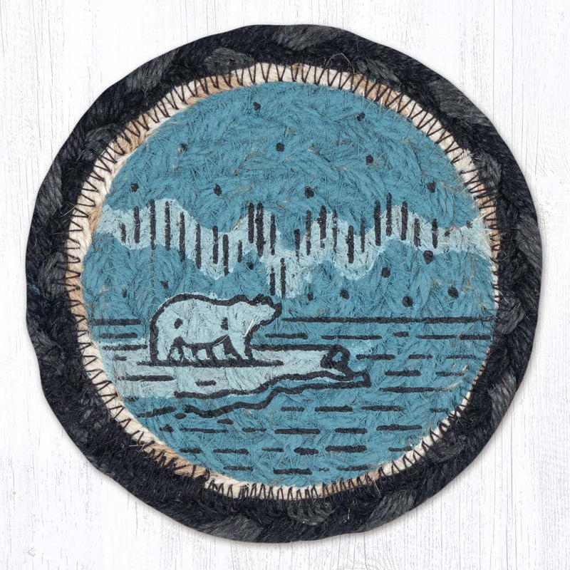  IC-238 Arctic Bear Printed Coaster 5"x5"