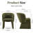 Upholstered Accent Chair - Dining Chair For Dining Room, Kitchen, & Living Room --1571742683-1571742682