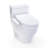 TOTO® WASHLET+® Aimes One-Piece Elongated 1.28 GPF Toilet and WASHLET S2 Bidet Seat, Cotton White - MW6263346CEFG#01