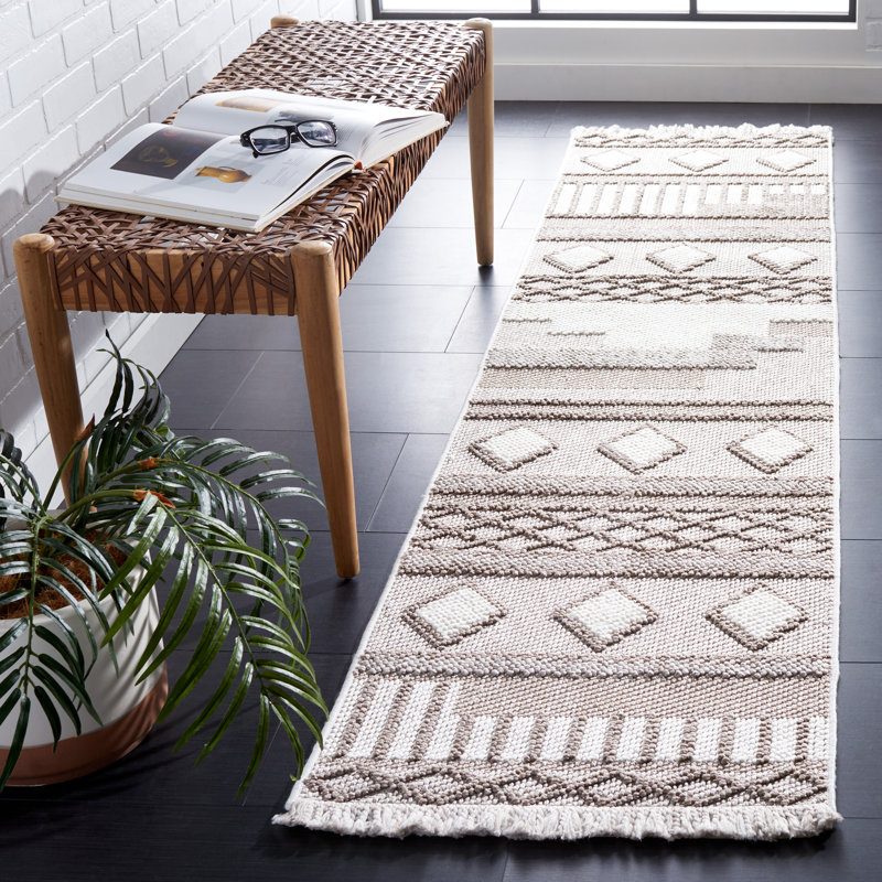 Lotus Geometric Indoor/Outdoor Rug, Runner 2' x 8'