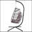Outdoor Hanging Chair With Durable Frame And Comfortable Cushion For Relaxation-2043864657