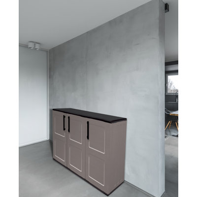Plastic 3 -Door Accent Cabinet