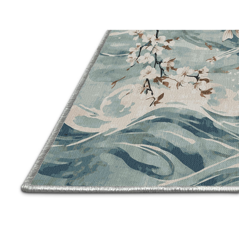 Tapis vert lavable à la machine, Carré 6 pi