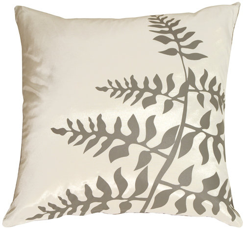 Coussin de lit Marion, Blanc / Gris